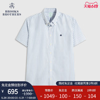 Brooks Brothers 男士短袖衬衫 BB100200375N2