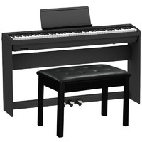 PLUS会员：Roland 罗兰 FP30X电钢琴 BK黑色+原装木架+三踏板+配件礼包