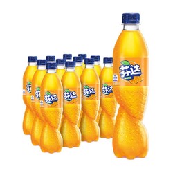 Fanta 芬达 可口可乐（Coca-Cola）芬达 Fanta 零卡 Zero 橙味无糖 汽水 500ml*12瓶 整箱装
