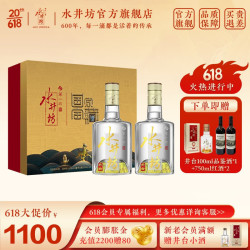 swellfun 水井坊 井台 国家宝藏 52%vol 浓香型白酒 500ml*2瓶 礼盒装
