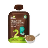 YeeHoO 英氏 有机果泥 国产版 2段 黑莓草莓奇异果梨 100g