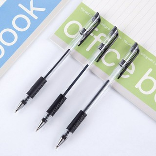 广博0.5黑色中性笔批发学生用碳素笔签字笔办公文具用品水笔50支