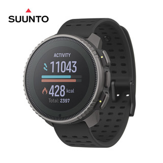 SUUNTO 颂拓 Vertical钛合金户外探险太阳能腕表户外运动手表跑步腕表 原力黑