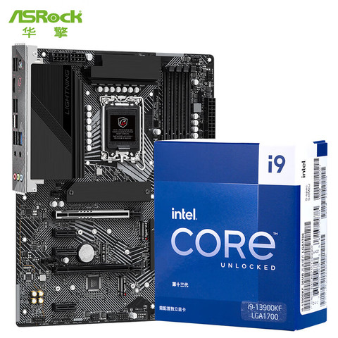 华擎主板_ASRock 华擎Z790 PG Lightning/D4 主板+Intel 13代i9多少钱