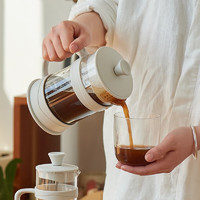 肆月法压壶家用咖啡壶冲茶器手冲咖啡过滤杯 800ml