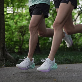 bmai 必迈 驚碳MIX PLUS减震运动鞋全掌碳板竞速运动马拉松训练跑鞋 春意 40.5