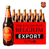古冠（TheKingdom）拉格啤酒1升*12瓶比利时原装进口 麦芽焦糖香气 古冠拉格（到2024/3/8）