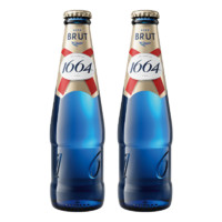 法式1664新品法蓝干啤酒香味小麦风味250ml*2瓶