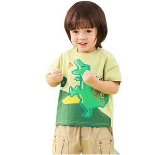 CICIIBEAR 齐齐熊 儿童短袖T恤 Q100493 青柠绿 73码