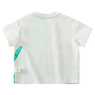 CICIIBEAR 齐齐熊 儿童短袖T恤 Q100493 椰奶白 90码