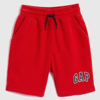 Gap 盖璞 男幼童LOGO法式圈织软卫裤850571夏季款儿童装字母洋气五分裤