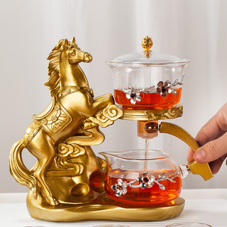 玻璃自动茶具套装家用轻奢高档泡茶壶茶杯办公室懒人泡茶神器