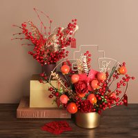“窝萌”新年花艺系列仿真年宵花 日进斗金