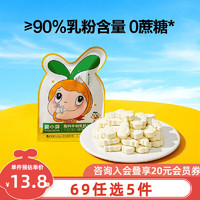 88VIP：窝小芽 高钙牛初乳奶片 儿童零食营养奶贝休闲零食干吃牛奶片 21g/包