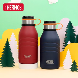 膳魔师（THERMOS）户外旅行不锈钢保温杯大肚壶露营便携小钢炮系列TSK2-990 红色(RD) 990mL