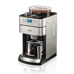 PHILIPS 飞利浦 咖啡机 HD7762/00 家用 全自动浓缩滴漏式咖啡机豆粉两用 银黑 咖啡机自由调节HD7751