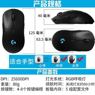 logitech 罗技 G） PRO WIRELESS 无线游戏鼠标 GPW一代+百态猫咪贴纸