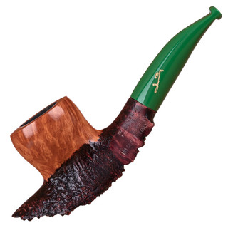 沙芬（SAVINELLI）全球限量意大利手工石楠木烟斗3mm无滤芯签字迷你小号自由式16号