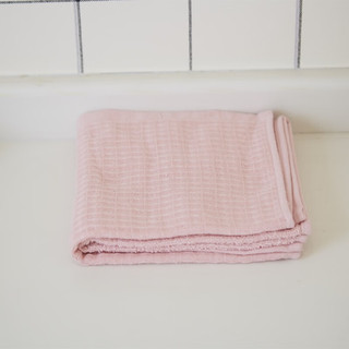 NITORI 宜得利 家居 华夫格系列毛巾 面巾 粉红色