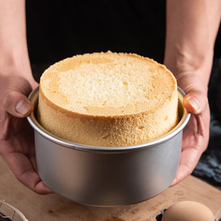 百钻6寸圆形活底蛋糕具阳极 烤箱家用做戚风海绵蛋糕模具烘焙工具六寸