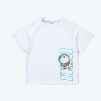 Doraemon 哆啦A梦 运动系列夏季新款男童T恤短袖儿童上衣男孩清凉透气休闲运动半袖