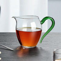 忆壶茶（YIHUTEA）公道杯耐热玻璃公杯加厚功夫茶具配件分茶器茶海茶滤网过滤大号