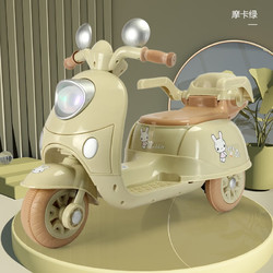 米迪象 电动双驱摩托车充电电瓶三轮车2-9岁可坐玩具车