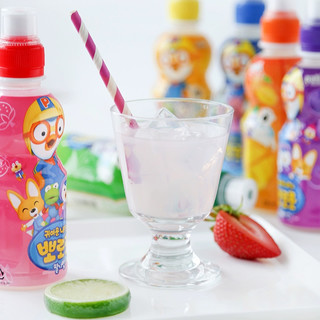 Pororo 韩国进口啵乐乐混合装235ml*12瓶儿童果汁饮料草莓水蜜桃牛奶礼盒