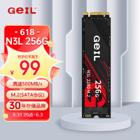 GeIL金邦 256GB SSD固态硬盘 M.2 SATA协议 2280 NGFF 台式机笔记本 高速500MB/S N3L系列