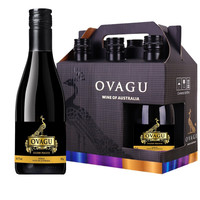 FRANNY 法郎妮 金孔雀干红 澳大利亚进口干红14.5度小瓶迷你干红187ml整箱礼盒装