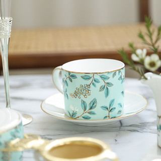 SDX16点骨瓷英式下午茶茶具欧式陶瓷咖啡杯咖啡具礼品春日茶园 春日茶园咖啡杯碟