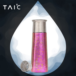 TAIC 纯钛大容量焖茶保温杯钛杯茶水分离泡茶水杯蓝