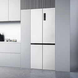TCL 520升嵌入式超薄冰箱十字对开门家用冰箱白色大容量一级电冰箱