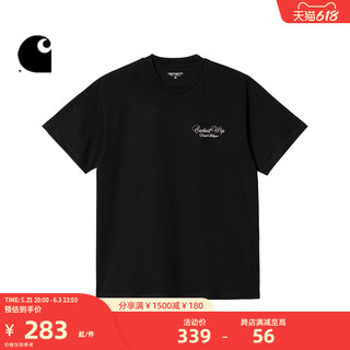 carhartt WIP 短袖T恤男装复古风LOGO图案印花时尚卡哈特222006J