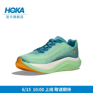 HOKA ONE ONE 男女款马赫X竞赛公路跑步鞋Mach X回弹缓震 海雾蓝 / 青柠色-男 43/275mm