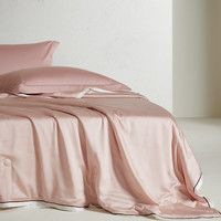 铭都家居MIDO HOUSE铭都冰丝空调被可水洗天丝夏凉被被子单人被芯夏天薄被子被芯 果粉 220x240cm