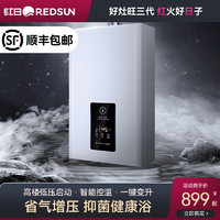 Redsun 红日 YT12燃气热水器12升智能恒温家用出租小型即热强排式