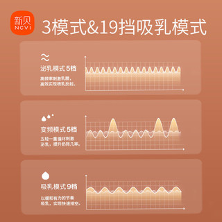 ncvi 新贝 XENBEA 新贝 智能单边吸奶器孕产妇拔奶器正品吸乳器全自动挤乳器