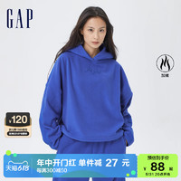 Gap 盖璞 女装春季LOGO宽松落肩摇粒绒卫衣506183纯色上衣