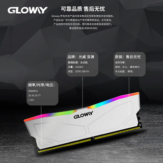 GLOWAY 光威 深渊RGB系列 DDR5 6000MHz 台式机内存条 32GB（16Gx2）