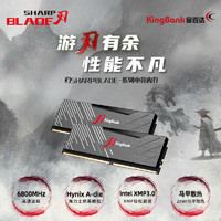 KINGBANK 金百达 32GB套装 DDR5 6800 台式机内存条海力士A-die颗粒 黑刃无灯 C34