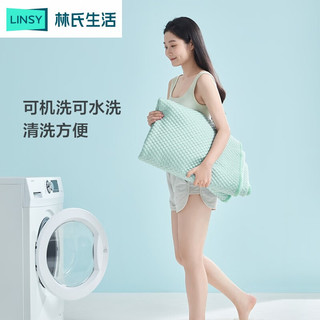 林氏生活（LINSY HOME）林氏生活A类凉豆豆凉席夏季婴儿可用冰丝席三件套可水洗冰感席子 冰豆豆凉感席 120cmx200cm