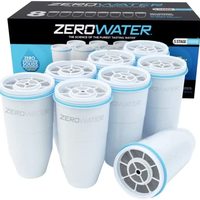 ZEROWATER 5级替换过滤器 滤芯 8件装 白色