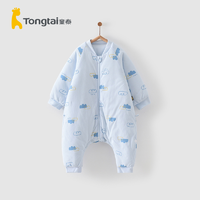 Tongtai 童泰 秋冬18-24个月婴幼儿男女宝宝分腿棉睡袋双拉链儿童防踢被