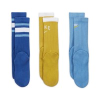 NIKE 耐克 EVERYDAY PLUS CUSHIONED CREW 儿童运动童袜子(3双) DH3415-903 M