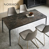 北欧表情NORHOR/MIC/意式极简现代/CAIS进口陶瓷岩板金属腿餐桌K