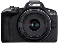 Canon 佳能 EOS R50 系统相机 + RF-S 18-45 是 STM 镜头 + RF-S 55-210mm F5-7.1 是 STM\\u2014无反光镜相机