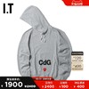 IT CDG PLAY COMME des GARÇONS川久保玲男连帽卫衣爱心刺绣印花