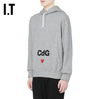 IT CDG PLAY COMME des GARÇONS川久保玲男连帽卫衣爱心刺绣印花