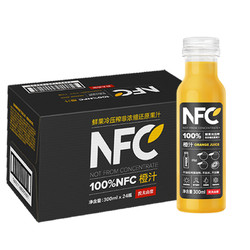 NONGFU SPRING 农夫山泉 NFC100%果汁橙汁300ml*6瓶